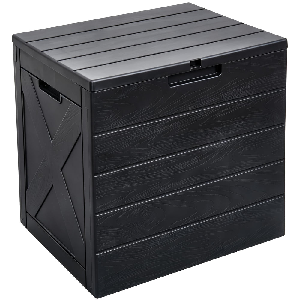 Compact Garden Storage and Parcel Box 118L, Anthracite, Sit-On Lid