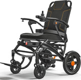 Ultra Lightweight Foldable Electric Wheelchair - 18+ Mile Range, Carbon Fiber & Aluminum Frame, Portable All-Terrain Power Chair
