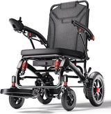 Ultra Lightweight Foldable Electric Wheelchair for Adults, 25 Mile Range, Portable All-Terrain Power Chair with 360° Joystick