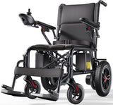 Lightweight Foldable Electric Wheelchair for Adults, 15 Mile Travel Range, Portable Power Chair with Joystick Control