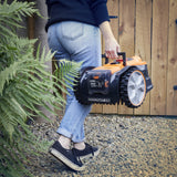Robot Lawn Mower with Battery & Charger, Wire-Free Operation, Camera & Ultrasonic Sensors